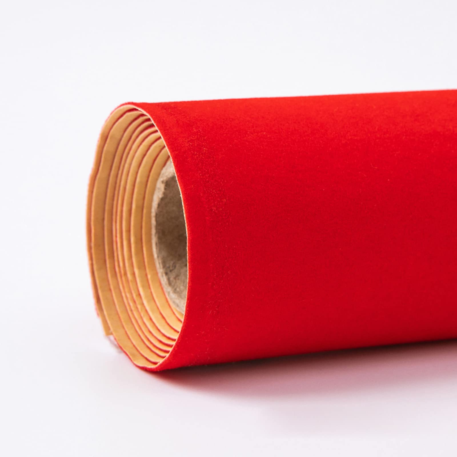 Felt Fabric Sheet, Polyester Felt Sheet Self Adhesive Velvet Fabric Multicolor 1.5m Wide 0.5-2m(Red,1.5 * 2m)