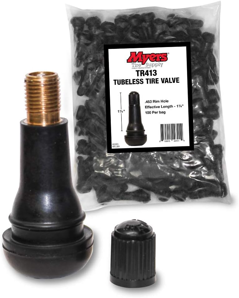 TR413 Snap in Valve Stem for Passenger Car Tubeless Tires, Maximum Air