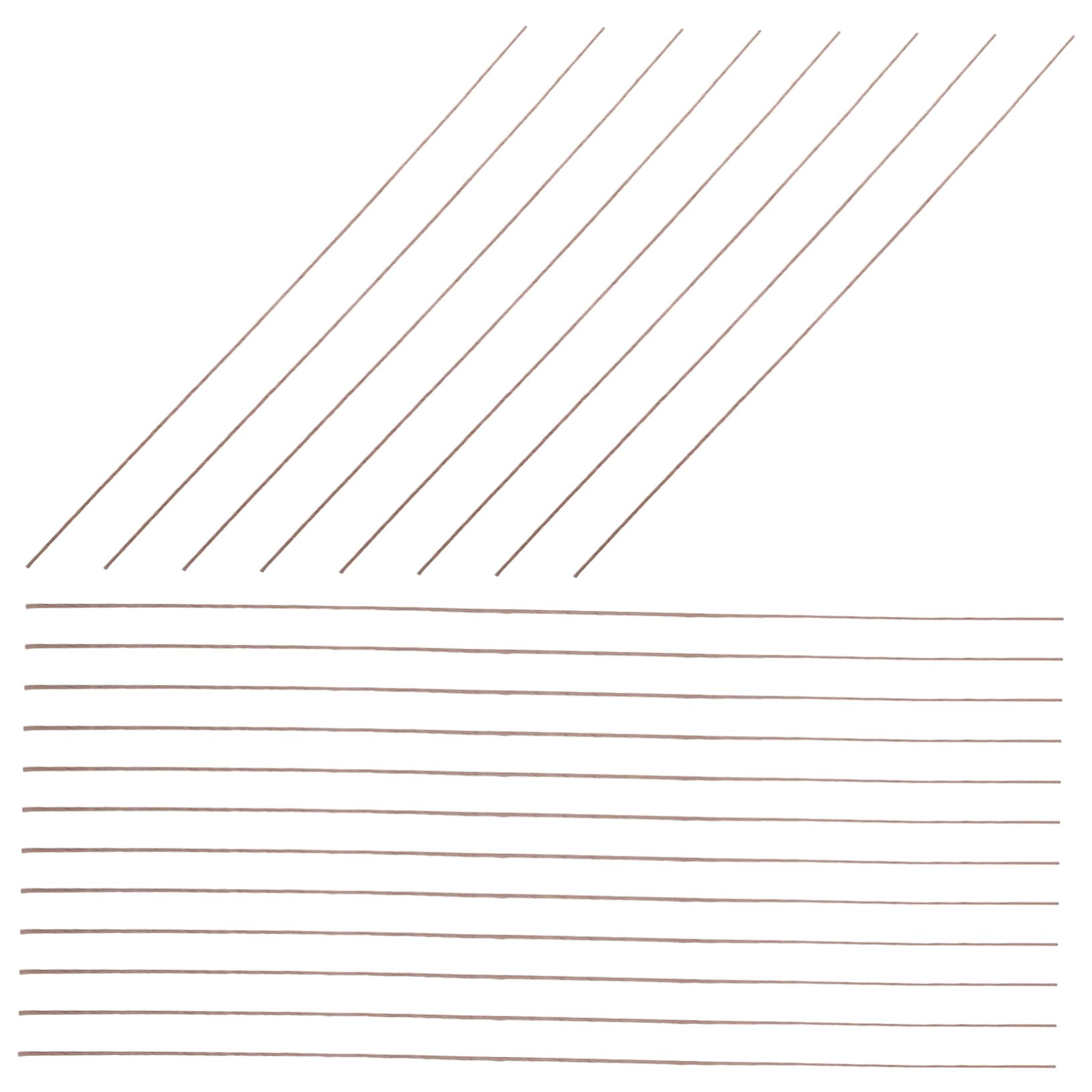 Fil de tige en fer papier emballé x200 pour bouquet et fleur artificielle
