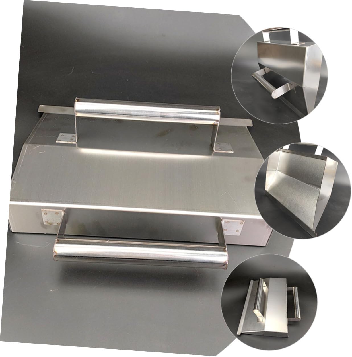 Concrete Curb Trowel for Drywall Skimming and Cement Finishing Stainless Steel Plastering Tool for Professionals and Diy Home Improvement Projects