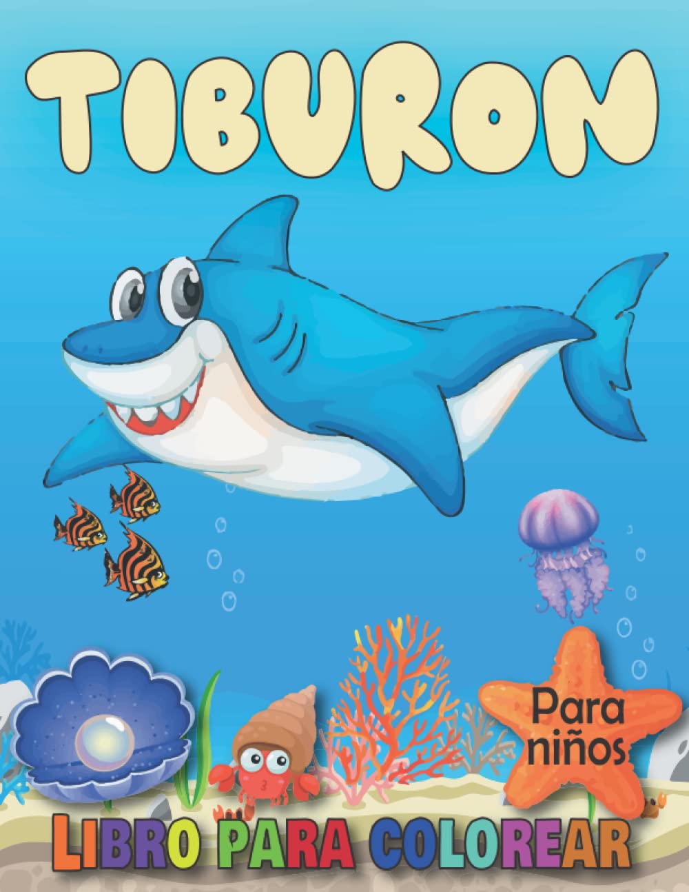 Buy Tiburón Libro para colorear Para niños: 40 divertidas páginas para