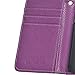 Wisdompro Wallet Case for iPhone 5, for iPhone 5s, for iPhone SE 2016, PU Leather Protective Phone Case Cover with Credit Card Slots and Magnetic Closure for iPhone SE 1st Generation/5s/5 - Purple