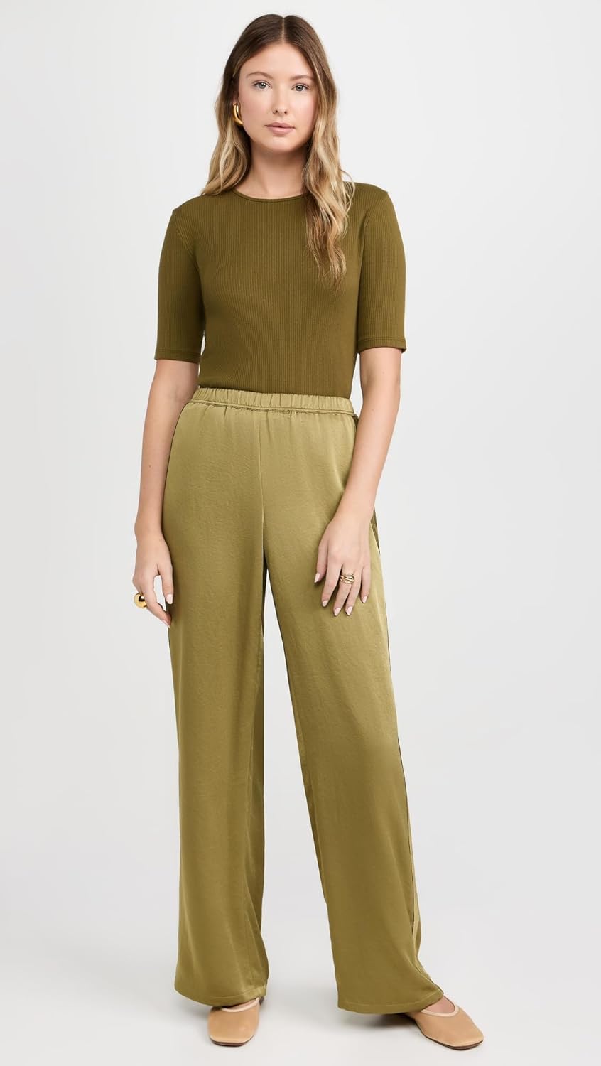 Vince Women's Rib Elbow Sleeve Crew Tee - Image 5