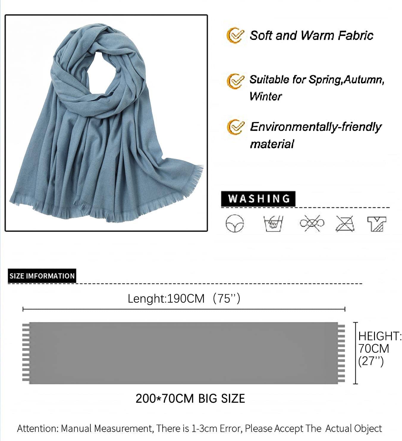 Pashmina shawls and wraps for Evening Dresses Scarf for Women Winter Shawl Wraps for Women Weedings - Image 5
