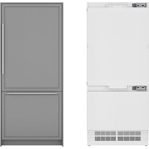 KoolMore KM-RER36-SWPR Reserve 36 in. Panel Ready Refrigerator and Freezer with Ice Maker and Water Dispenser, Frost Free, 19.7 Cu. Ft. ETL Listed and Energy Star