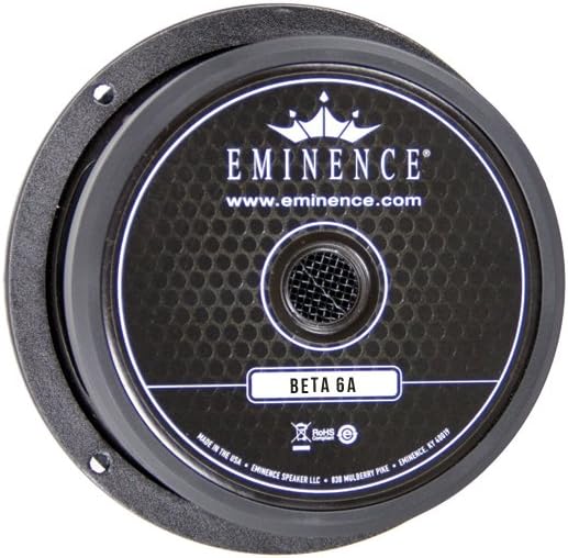 Eminence American Standard Series Beta-6A 6" Mid/Bass Pro Audio Speaker, 175 Watts at 8 Ohms