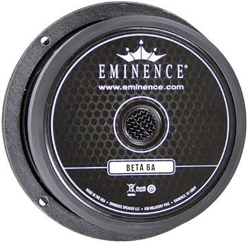 Eminence American Standard Series Beta-6A 6" Mid/Bass Pro Audio Speaker, 175 Watts at 8 Ohms