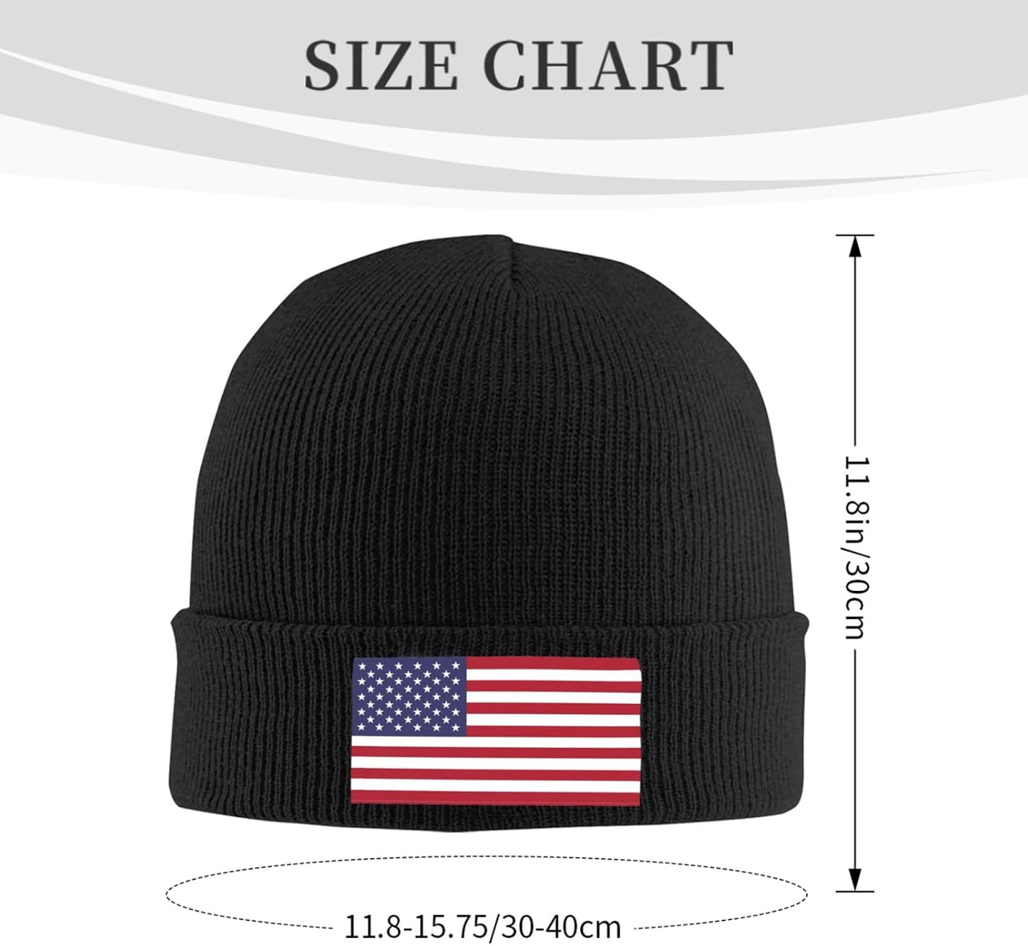 America Flag Knit Beanie Hat USA American Winter Fall Beanies Caps for Men Women Warm Ski Hats Headwear