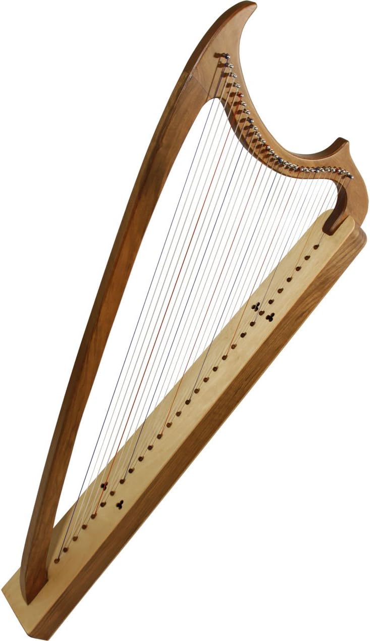 EMS 29-String Gothic Harp - Solid Walnut