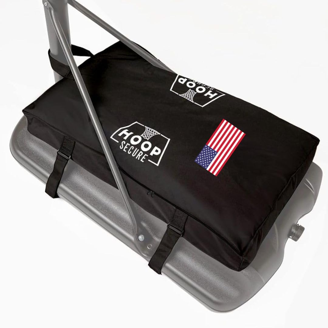 Standard Size, Black - Heavy Duty Weighted Base Anchor for Basketball Hoops - Weather Resistant, Durable Design Can Hold in Excess of 300 lbs - Patents-Pending, HOA Friendly