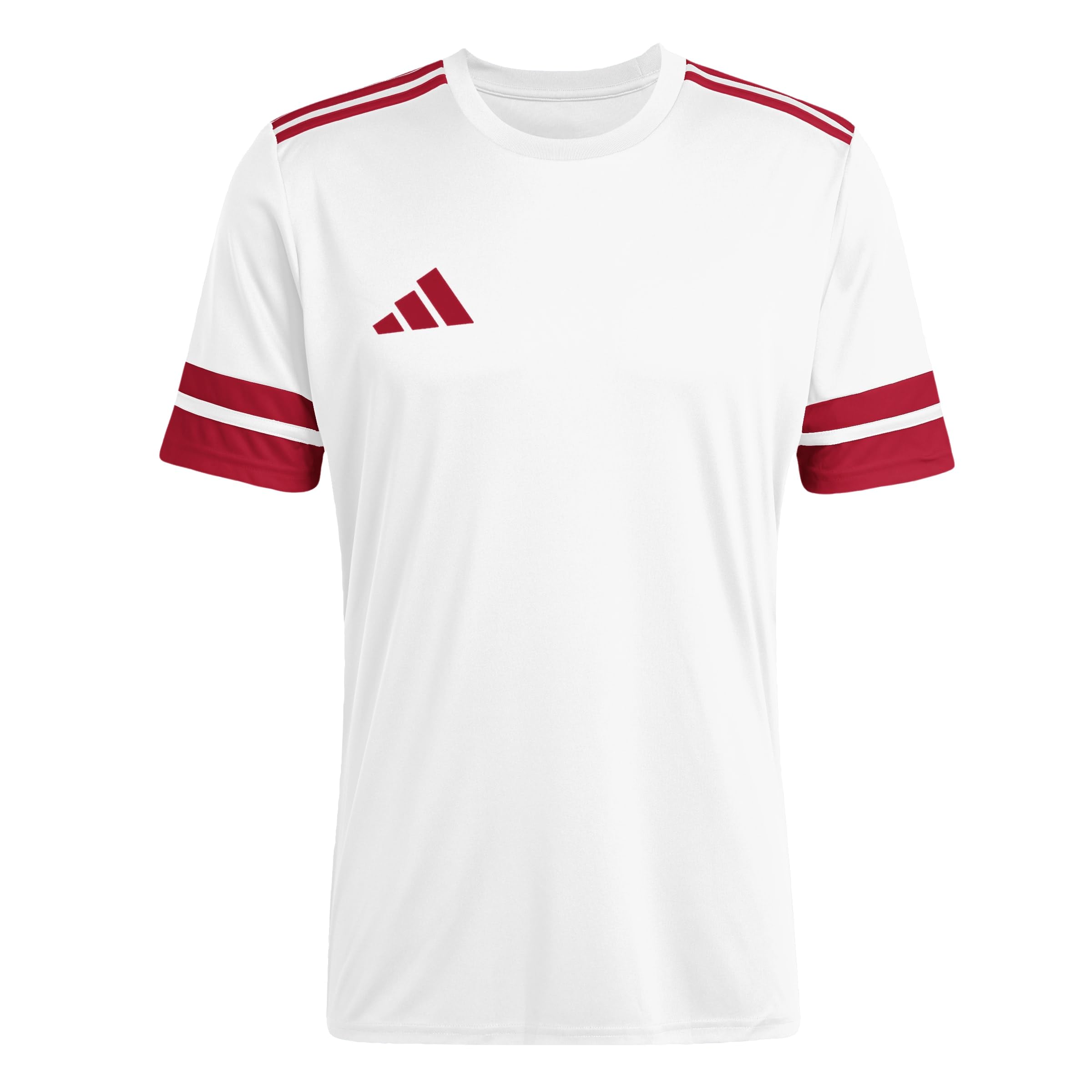 adidas Men's Squadra25 Jersey Short Sleeve Shirt, White/Team Power red 2, XXL