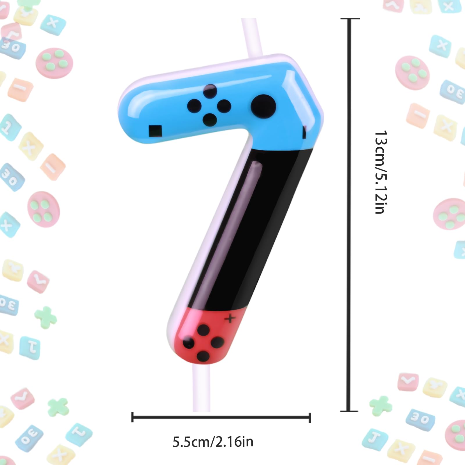 Lot de 13 bougies d'anniversaire sur le thème TNT pour garçons et filles, décorations de gâteau d'anniversaire TNT, bougies de gâteau d'anniversaire pixel, fournitures de fête sur le thème des enfants