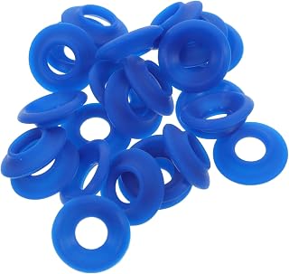 UKCOCO 24 Piezas Sello De Botella De Vino Anillos De Sellado De Junta De Botella Junta Superior Anillo De La Tapa De La Botella De Agua Tapón De Sellado Tapa De Botella Azul Gel De Sílice