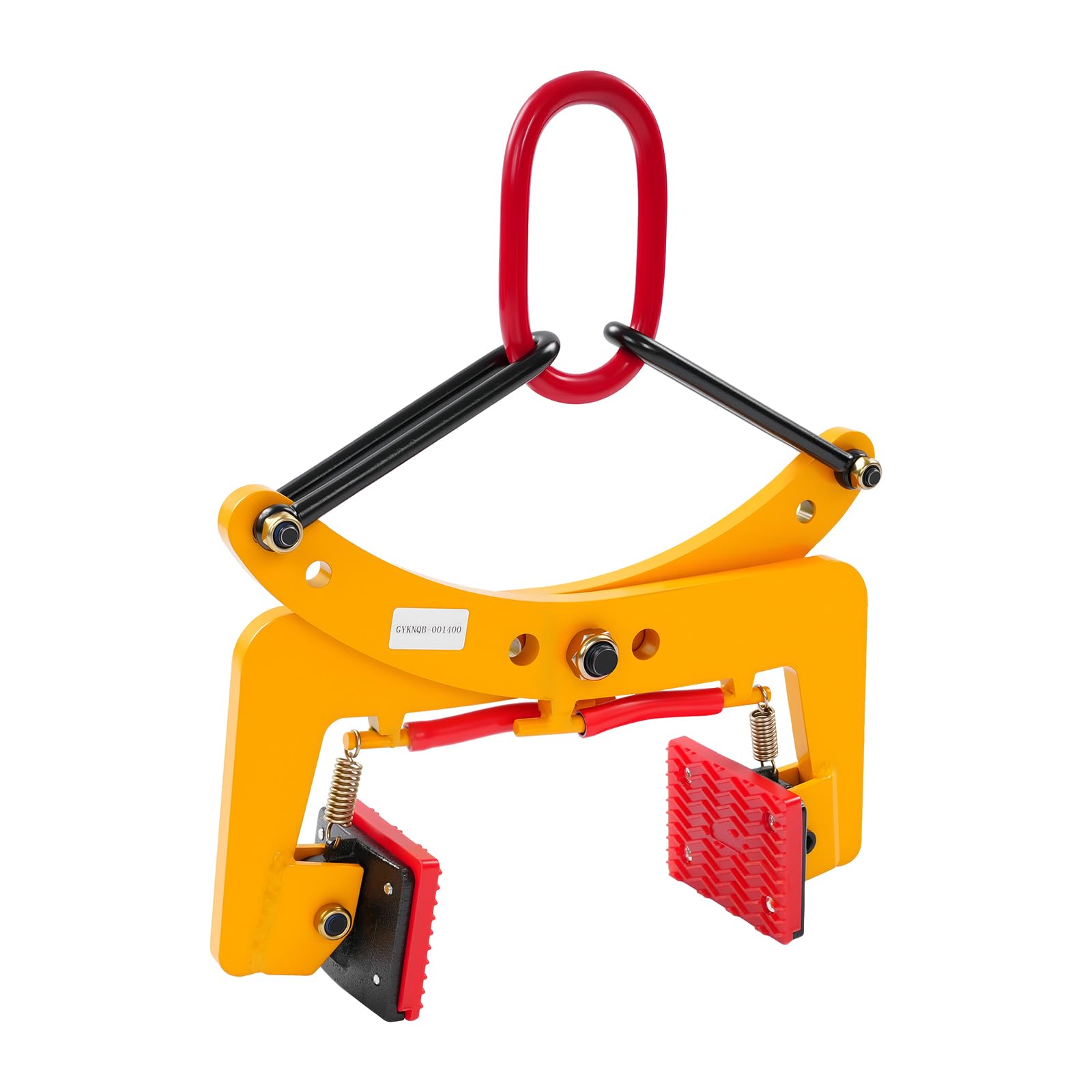 Pinza per pallet da 325 kg, pinza di spostamento per marciapiedi, morsetto di rimozione industriale in acciaio al manganese, 6-24 cm, sollevatore per pavimentazione, pinza per pietra, morsetto