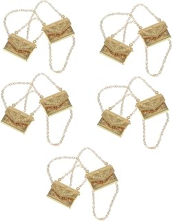 Amosfun 10 Pçs Bolsa Tote Acessórios Mini Bonecas Decoração De Mini Casa Mini Bolsas Para Casa Mini Casa Bolsa Para Boneca Bebê Bolsa Para Casa Casa De Boneca De Metal Pode Aberta