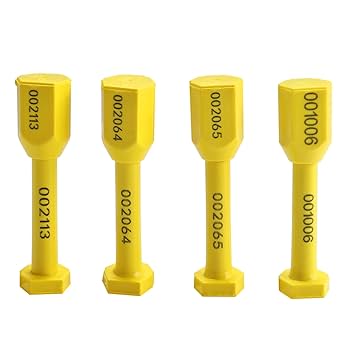 Security BOLT Seal For Cargo Containers, Blue Color, Numbered, 100 Pcs