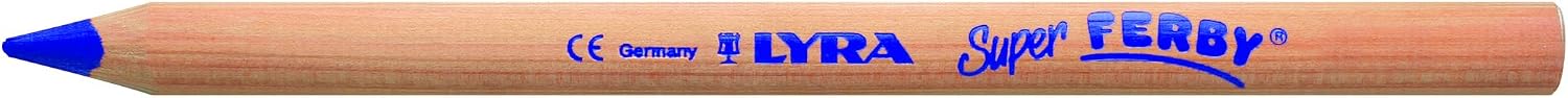 Lyra Waldorf Selection Triangular Colored Pencils - Set of 6 Jumbo Colored Pencils with A 6.25mm Core - Highly Pigmented Thick Colored Pencils for Artists and Students - Durable Pencils for Coloring