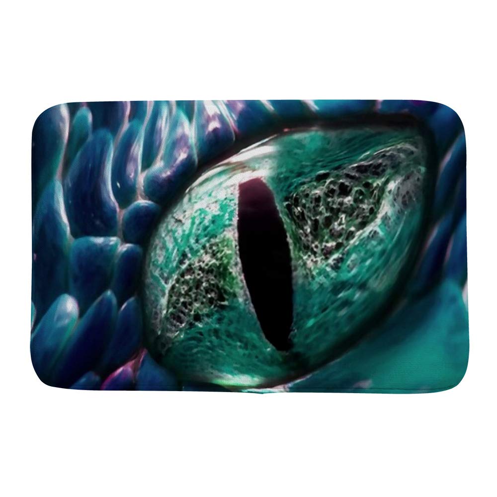 Tapis de bain œil de dragon CHEHONG en polaire de corail 60x90 cm pour salon et cuisine
