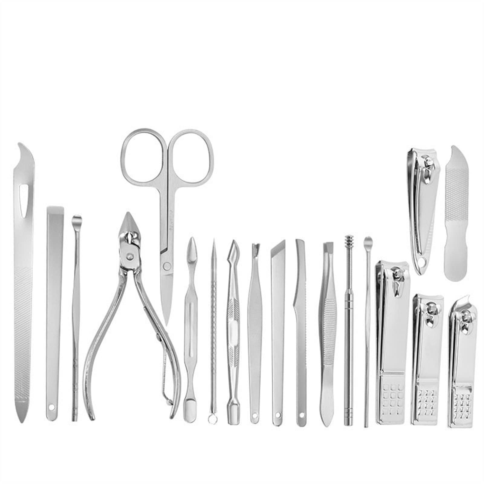 Outils de soin des ongles 19 pièces/ensemble coupe-ongles d'élagage pinces coupantes ensemble rainure à ongles unique pédicure Clipper outil maison outil voyage manucure ensemble (Color : 5) (5 )