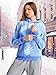 AINIKO Unisex Adult Heat Reactive Color Changing Sweatshirt Fashion Casual Hoodie for Men and Women Light Blue