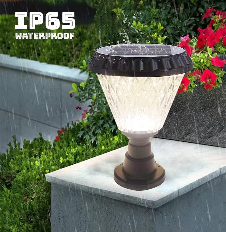 hardoll 10W Solar Lights for Home Outdoor Garden 33 LED Waterproof Gate Lamp (Round Shape) (Pack of 1)
