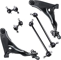 Vista 1288 de Detroit Axle - Kit de suspensión delantera de 10 piezas para Chevy Aveo Aveo5 Pontiac G3 Wave 2 Ready Struts Assembly 2 Enlaces de barra