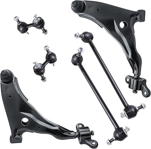 Miniatura 1288 de Detroit Axle - Kit de suspensión delantera de 10 piezas para Chevy Aveo Aveo5 Pontiac G3 Wave 2 Ready Struts Assembly 2 Enlaces de barra