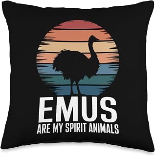 Emus Spirit Animals Emu Throw Pillow