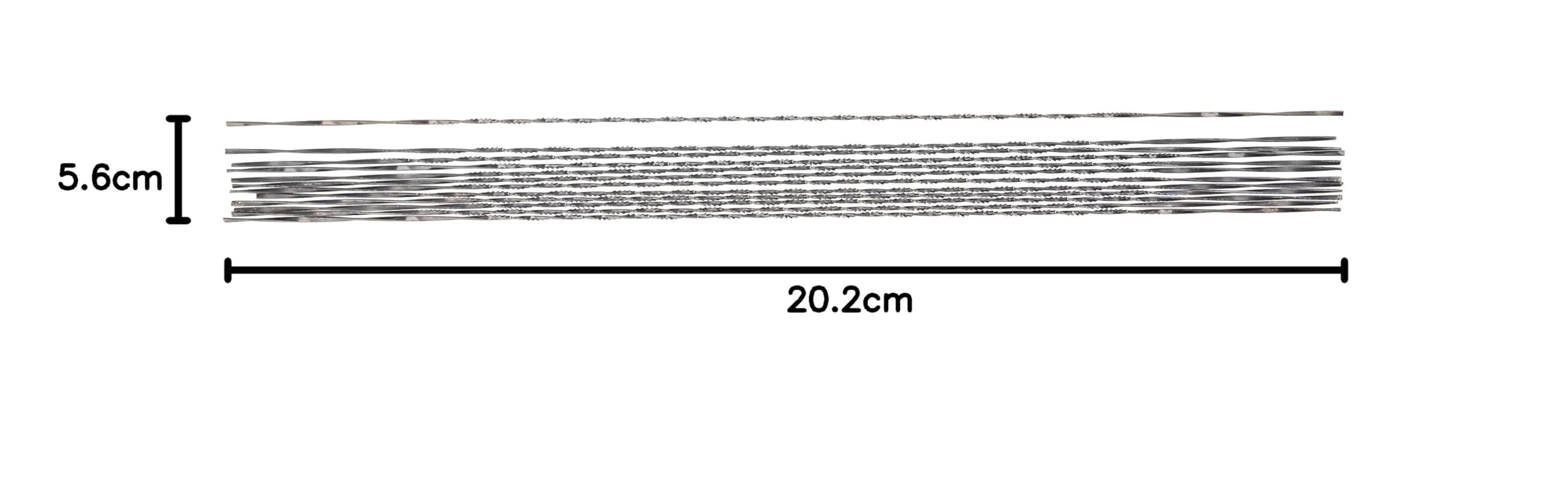 Pebaro 134-1 12 - Hojas de sierra de hoja de hoja de sierra de hoja en espiral para madera y plástico, 130 mm, para manualidades con la sierra de marquetería, endurecidas, aptas para todas las sierras