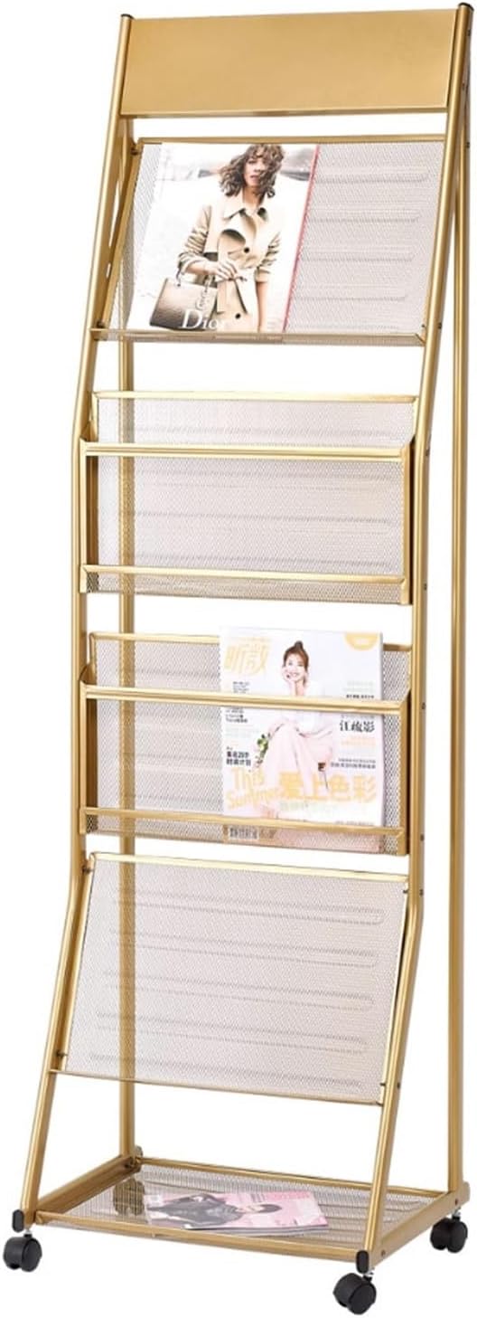 Newspaper Racks Magazine Rack Magazine Holder Floor-Standing Brochure Stand, Information D