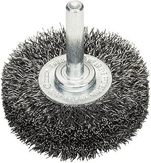 Bosch 2608622111 Shank Wire Wheel Crimped Wire, 0.2mm Steel, 50mm x 6mm, Silver