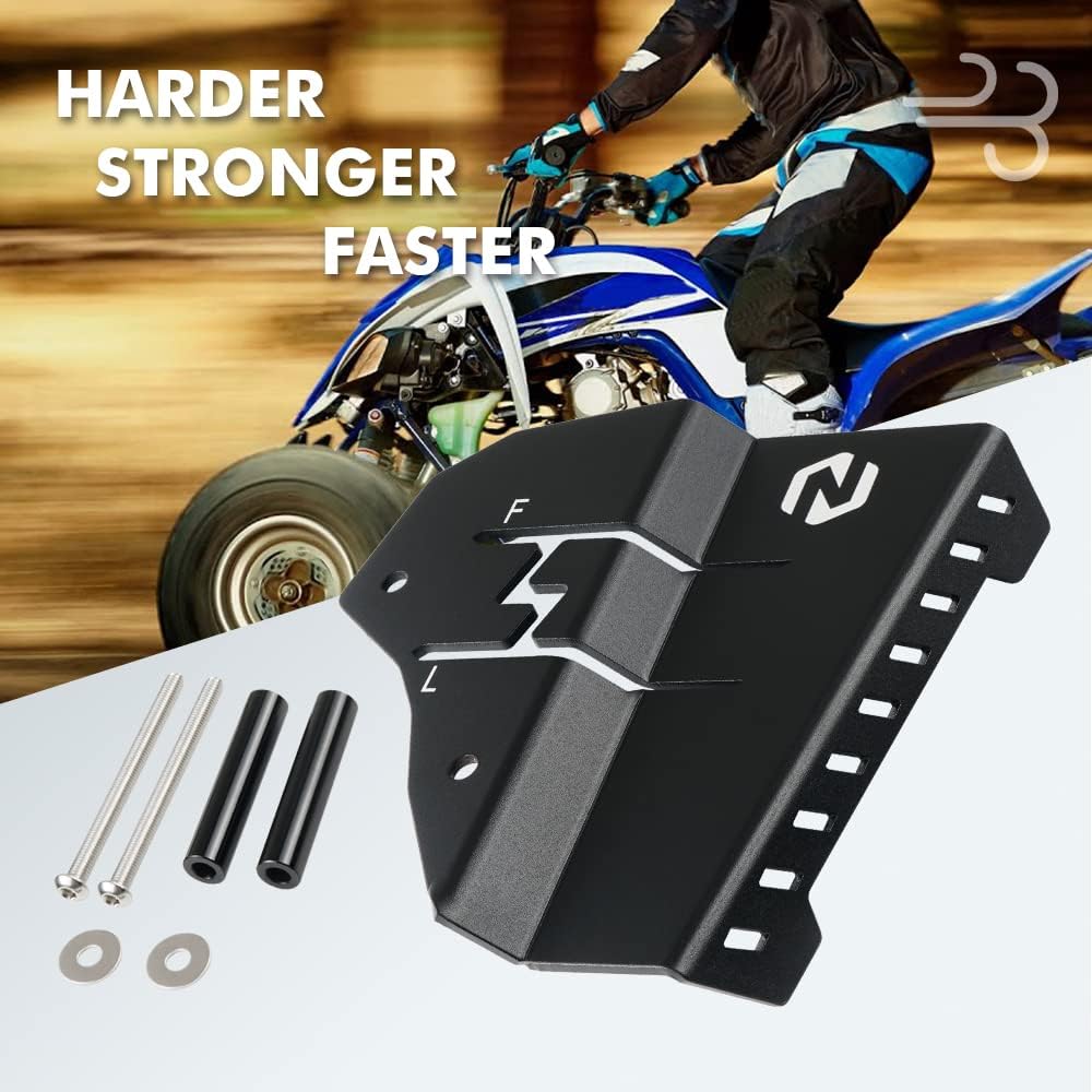 NICECNC Coolant Tank Protector Compatible with Yamaha Raptor 700 YFM700 2013 2015-2024,Raptor 700 YFM700R 2006-2008 2014 Black ATV Expansion Motorcycle Accessories