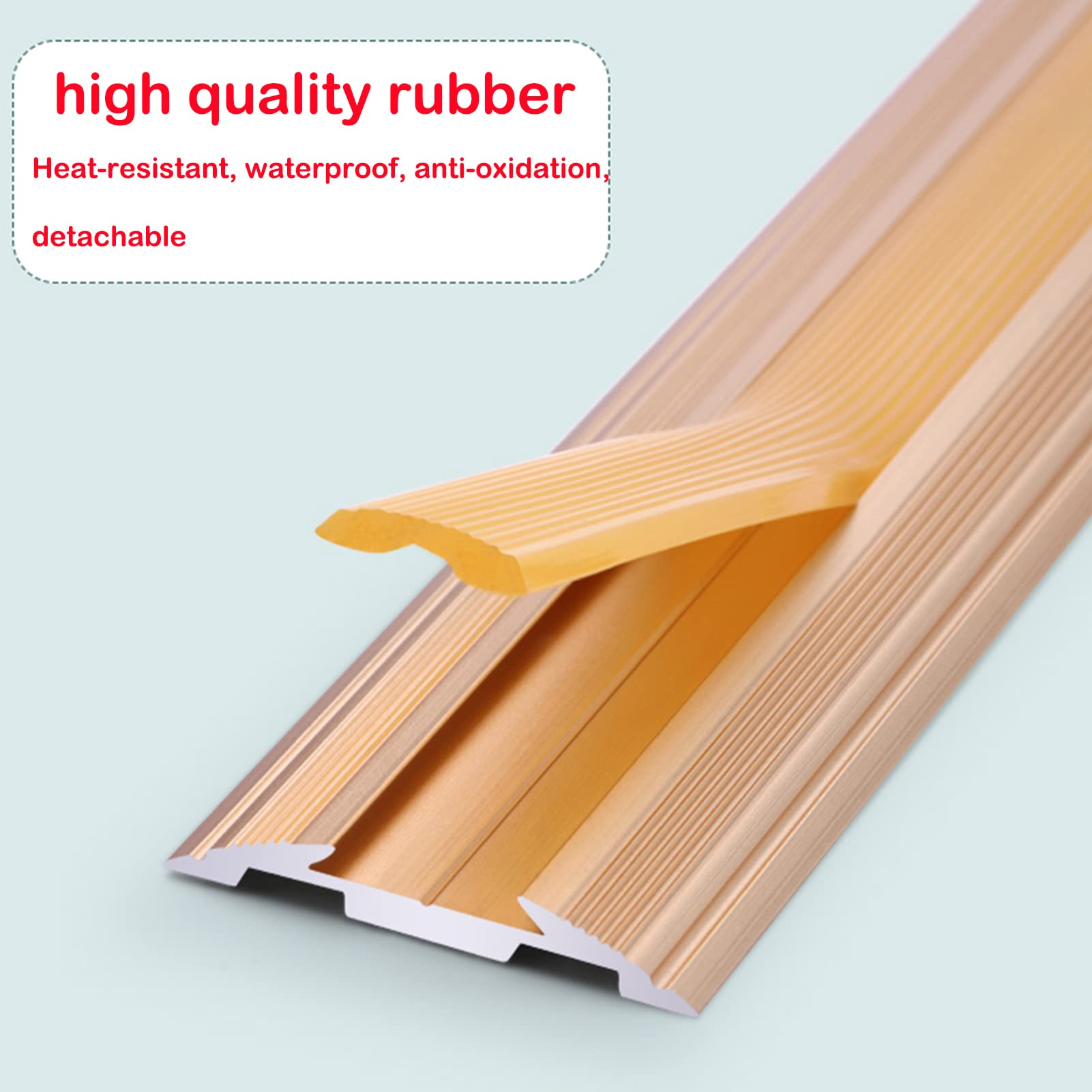 Embellecedor De Borde De Escalera, Protector De Alféizar De Goma, Tira De Transición De Suelo Laminado Antideslizante Para Interiores Y Exteriores, Tiras De Transición De Umbral De Borde De Escal