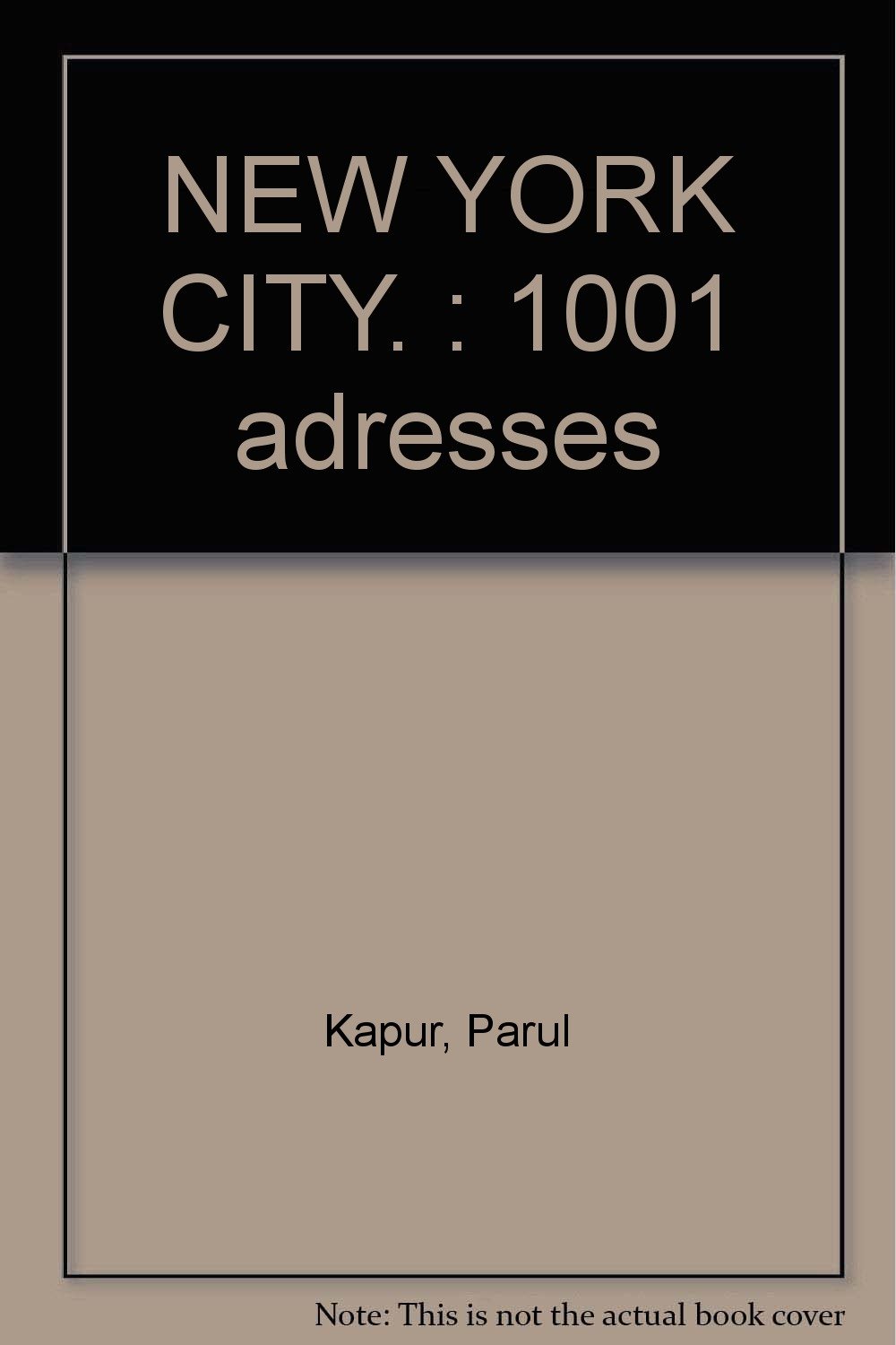 1001 adresses new-york N/A