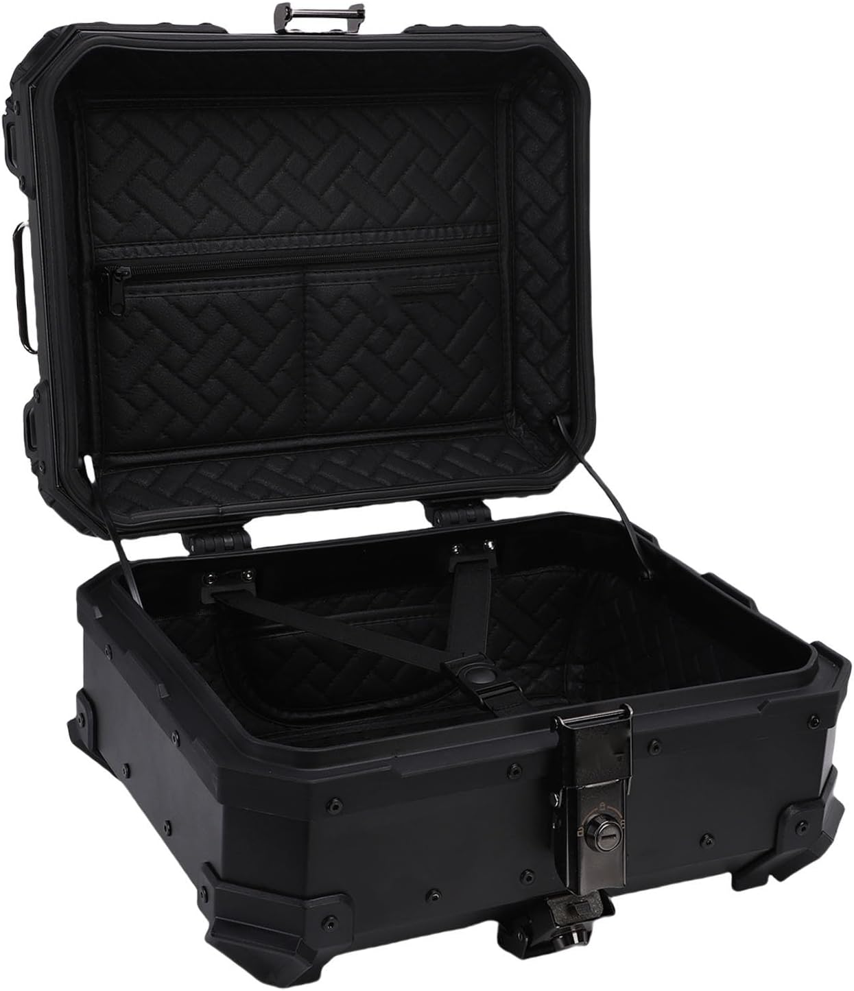 Aluminum Alloy Rear Box 28L Capacity Trunk Luggage Case with Lock for Cycling