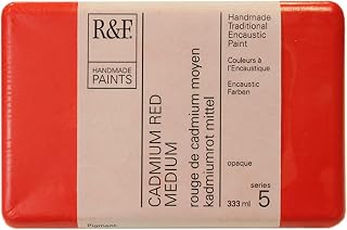 R&F Artist Encaustic Paint, Cadmium Red Medium, 333 ml