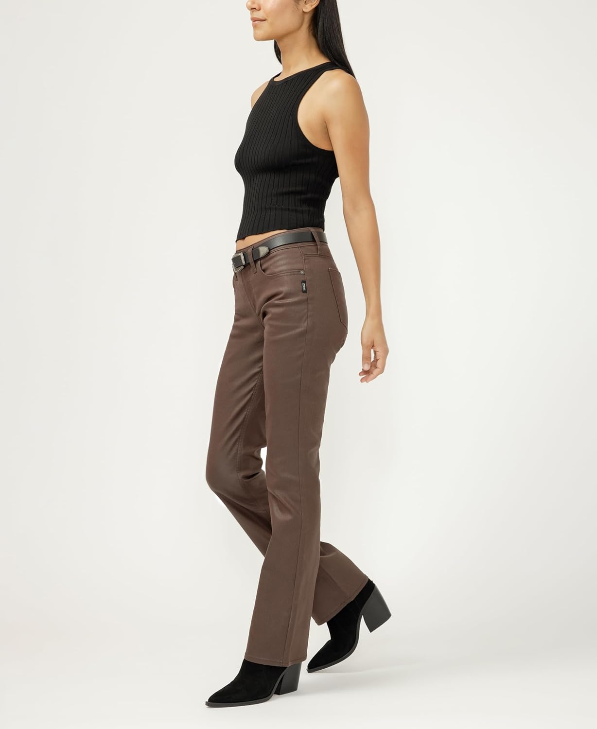 Silver Jeans Co. Women's Suki Mid Rise Curvy Fit Slim Bootcut Jeans - Image 2