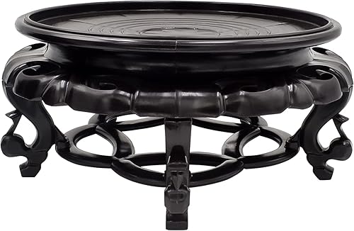 fengshuisale Oriental Furniture - Soporte para pecera, base de jarrón estable para decoración del hogar (10.2 pulgadas)
