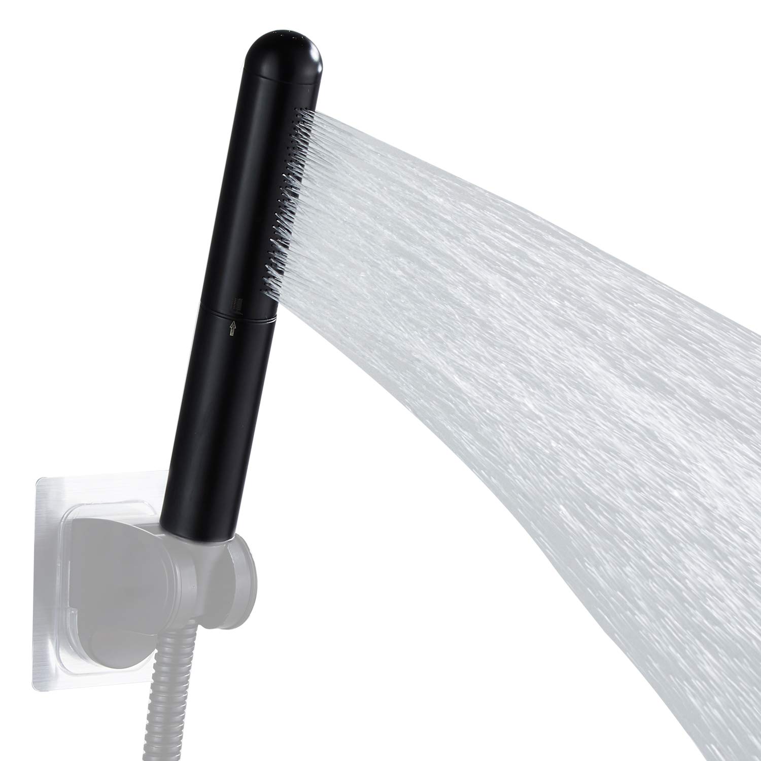 Metal Handheld Showerhead Solid Copper Bathroom shower head High pressure sprayer wand hand-held (black)