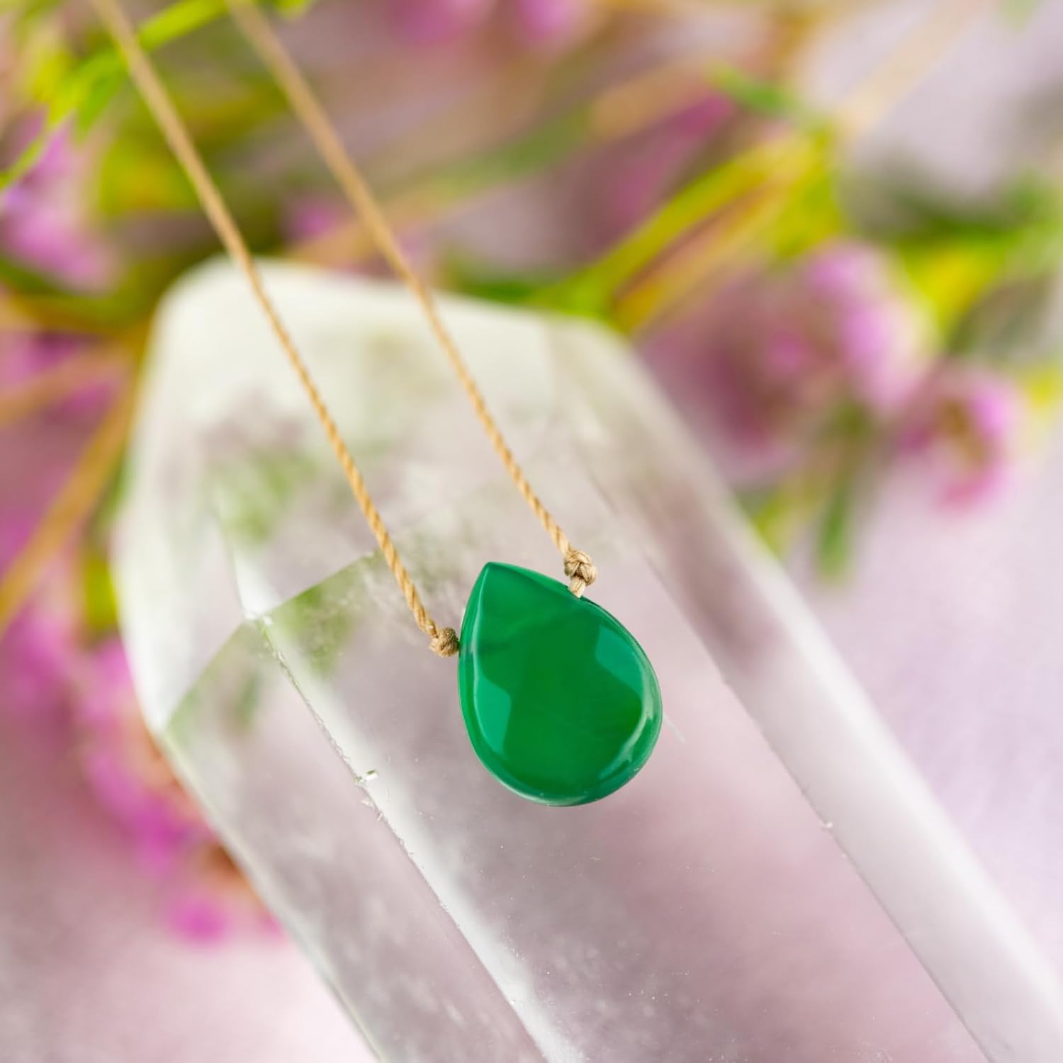 SoulKu Luxe Inspirational Necklace, Empowerment Jewelry, Handcrafted Necklace For Women, Gift For Mom, 2" Extender With Lobster Clasp, 16" Nylon Cord - Image 2