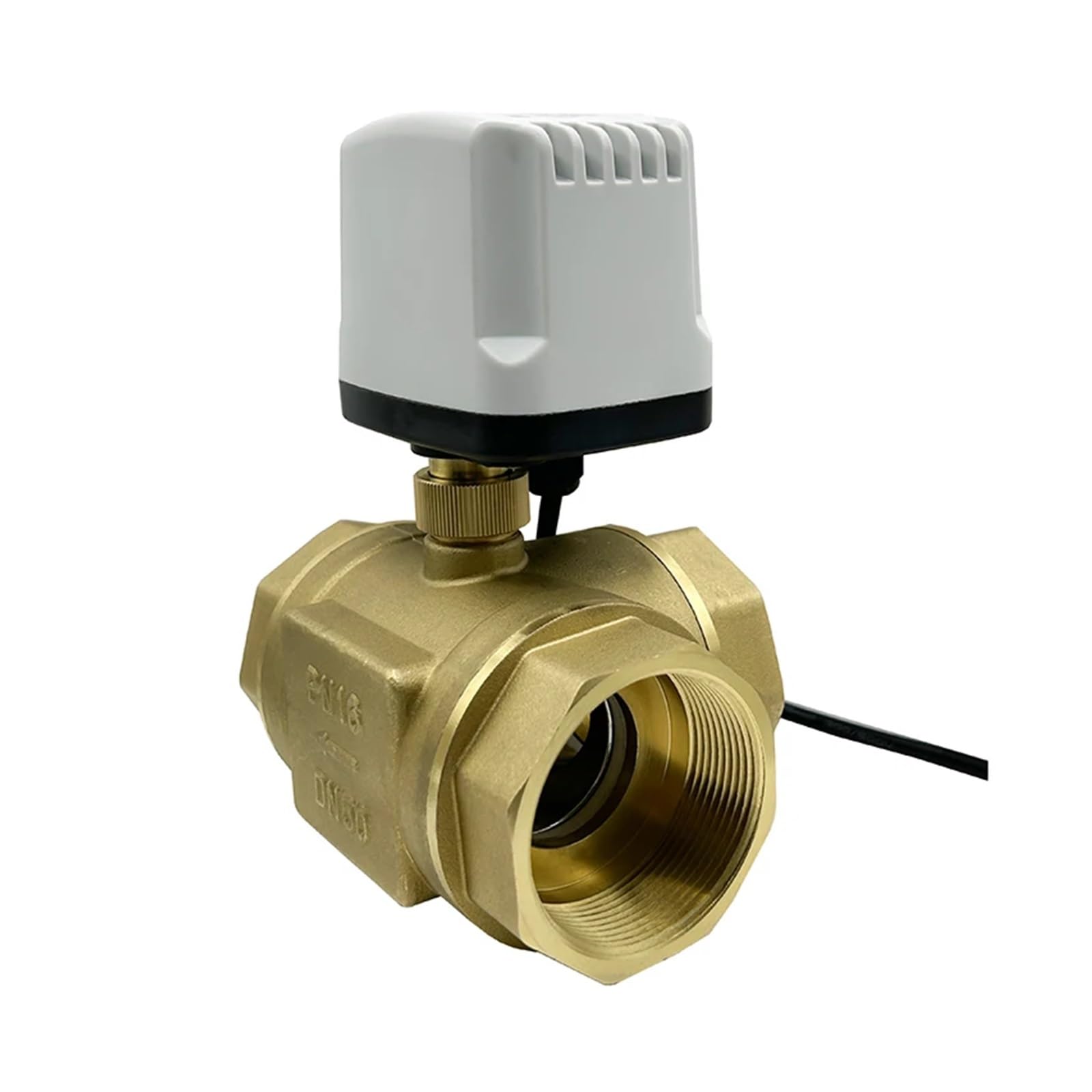 1PCS 1/2 '' 3/4 '' 1 '' 1-1/4 '' IP65 Valvola a Sfera elettrica in Ottone Impermeabile 3 Linee 2 Controllo T-Type valvola a Sfera elettrica a Tre Vie(T Type-24vdc-cr02,0.75 inch)