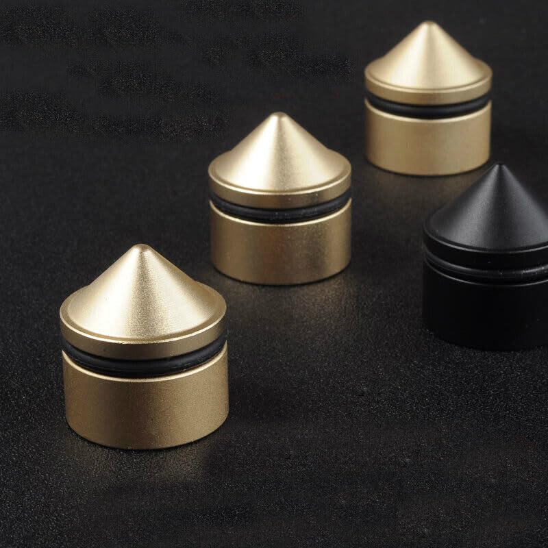 4pcs 33mm Aluminium Alloy Speaker Spike Pad Shockproof Stand Isolation Feet Base