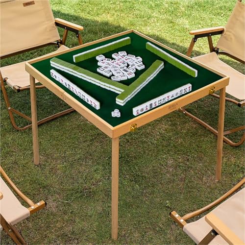 Table de mahjong pliante et légère avec structure carrée rétractable