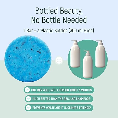 Miniatura 6 de Barra de champú de agua de proteína de arroz sólido con jabón para el cabello con efecto acondicionador - Barras de champú para cabello con todos