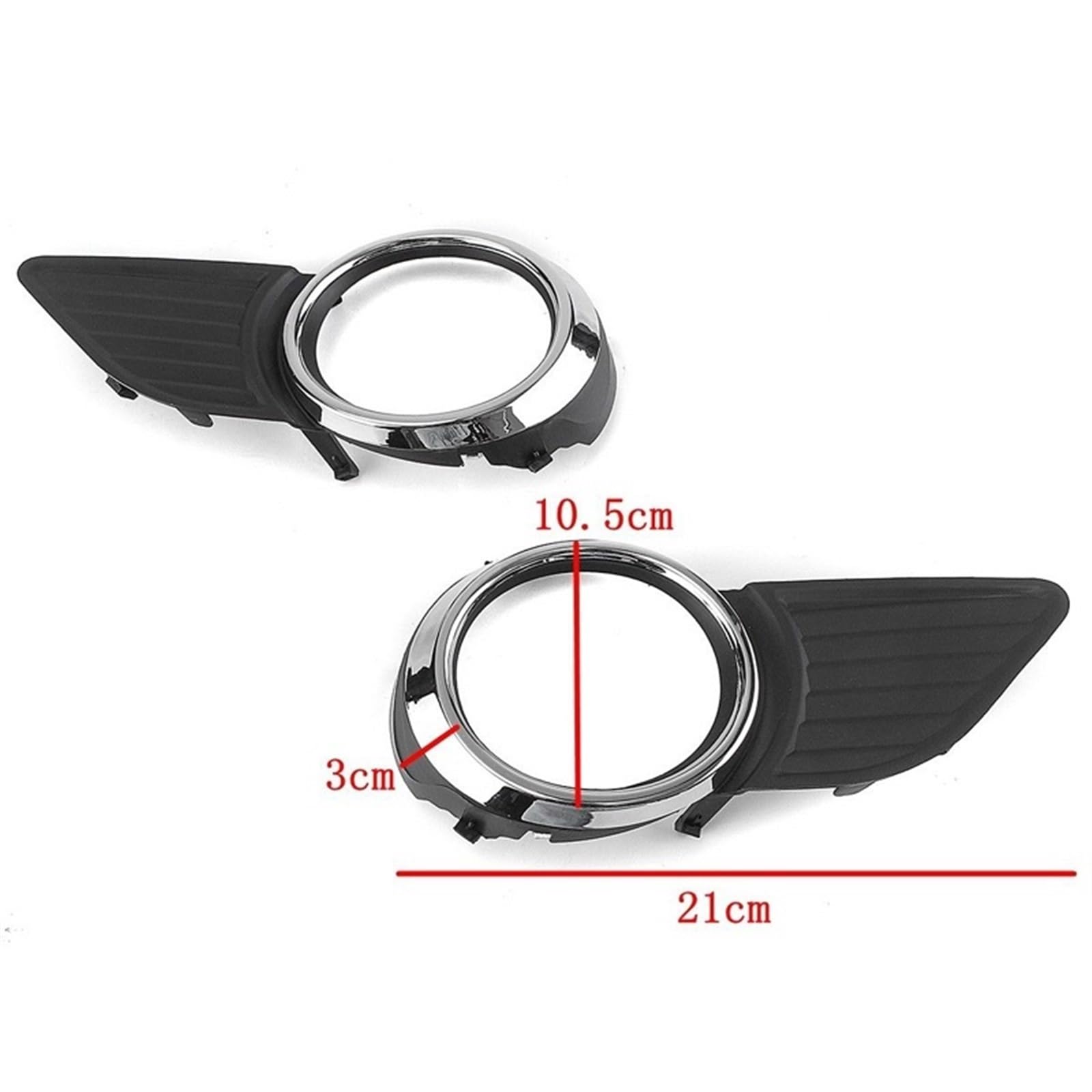 Reemplazo de equipo original Para Toyota para Sienna XLE LE 2011-2017, parachoques delantero, luces antiniebla, marco de cubierta, rejilla, accesorios(Fog Lights Cover 2)