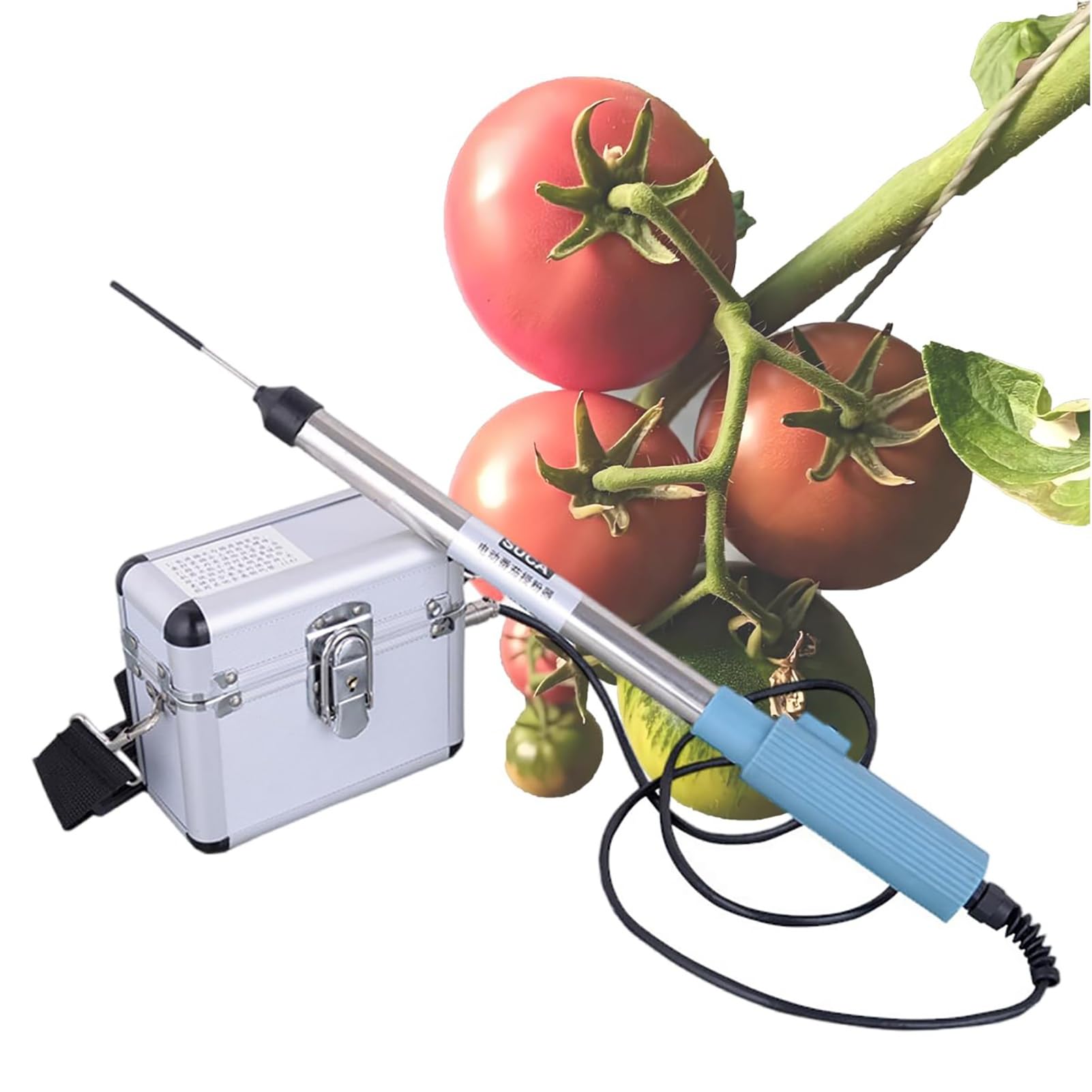 FHRKA Vibration Tomato Pollination Tool,Portable Electric Vegetable Pollinator,Electric Tomato Pollinator 4800 RPM With Strap