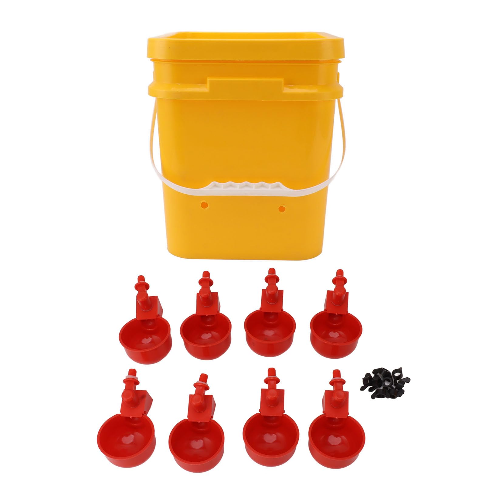 Haofy Abbeveratoio Automatico per Polli, di Irrigazione a gravità in Plastica, capacità di 12 Litri per Soluzione per Bere Pollame (#4)