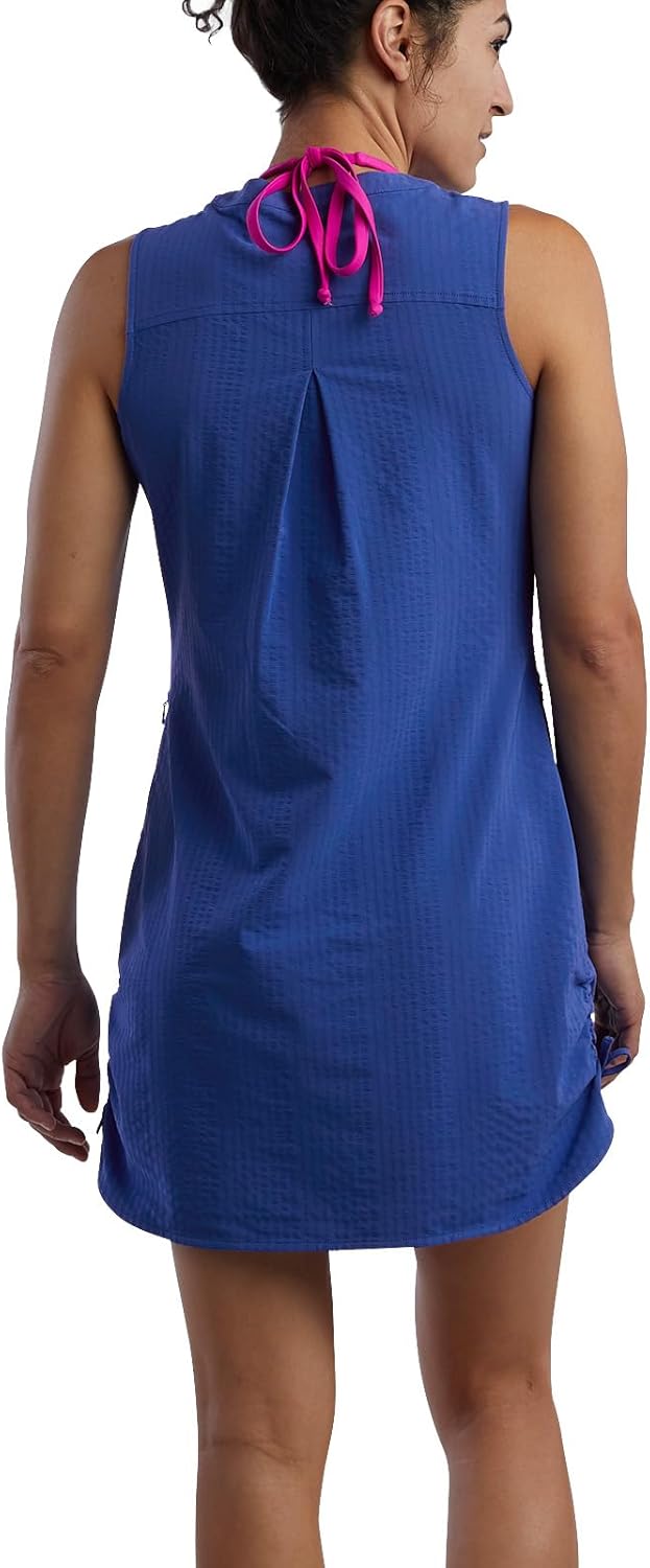 Title Nine Speed Racer Swim Cover Up Dress – Quick Dry, UPF 50+, Adjustable Sides, Zipper Pockets – Beach or Pool Ready - Image 2