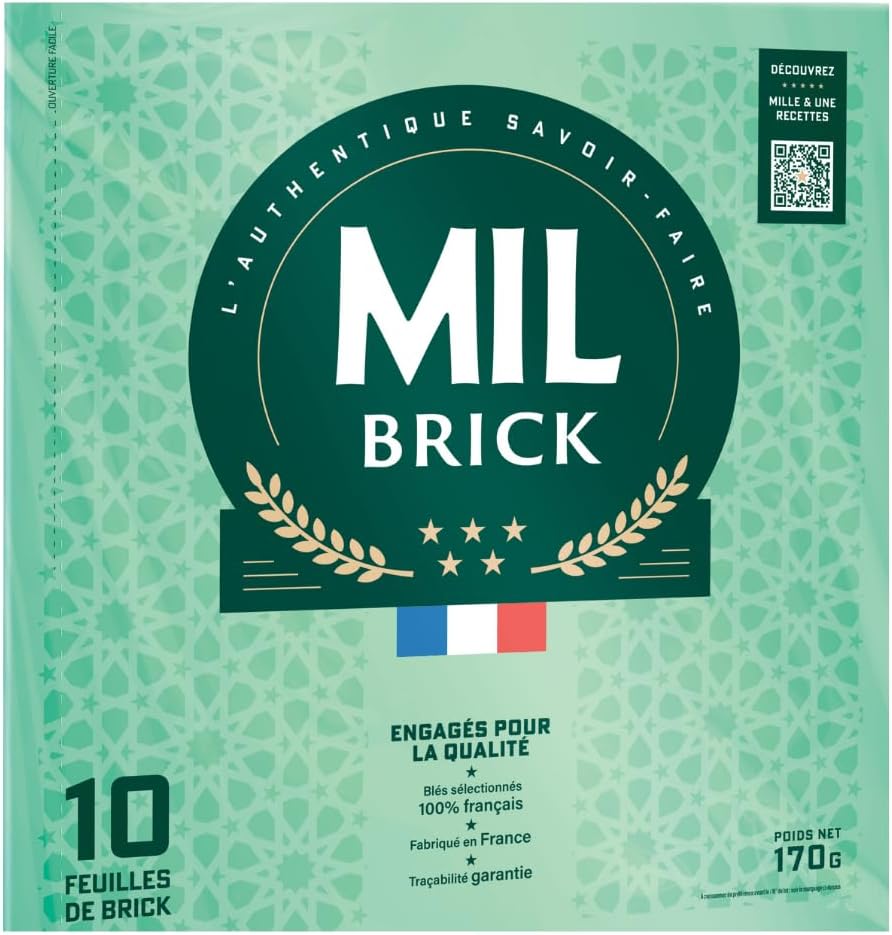 Mil Brick Feuilles de Brick Pastry 20 x Circular Sheets