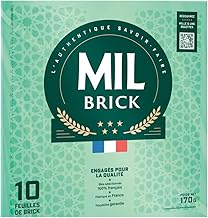 Mil Brick Brick Dough, Round, Approx. Diameter 27 cm, Wafer-Thin, 170 g, 10 Sheets